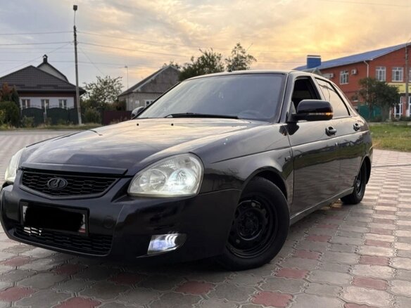 2009 Lada (ВАЗ) Priora I, чёрный, 209000 рублей - вид 1