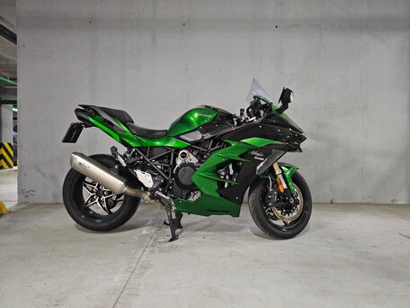 2018 Kawasaki Ninja H2 SX, зелёный, 1450000 рублей, вид 4