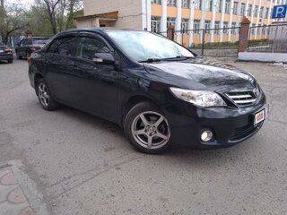 2013 Toyota Corolla X (E140, E150) Рестайлинг, чёрный, 1300000 рублей, вид 4