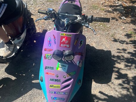 2007 Honda Dio, пурпурный, 70000 рублей, вид 1