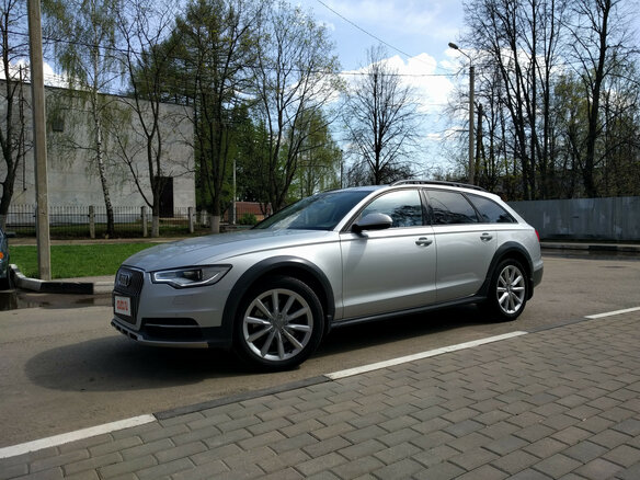 2012 Audi A6 allroad III (C7), серебристый - вид 1