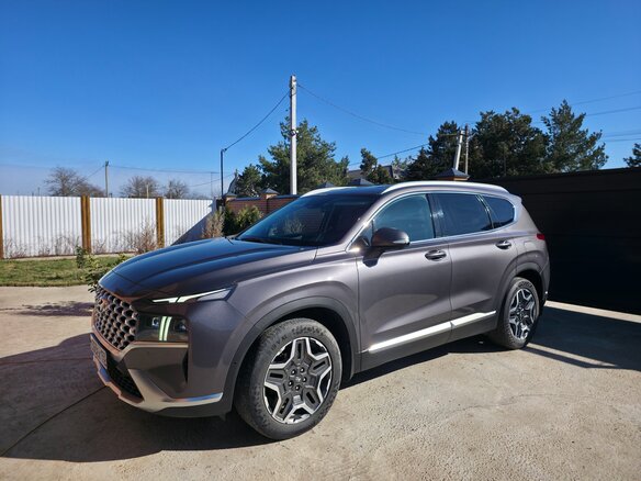 2021 Hyundai Santa Fe IV Рестайлинг, серый, 4200000 рублей - вид 8