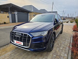 2019 Audi Q7 45 TDI II (4M) Рестайлинг, синий, 6650000 рублей, вид 3