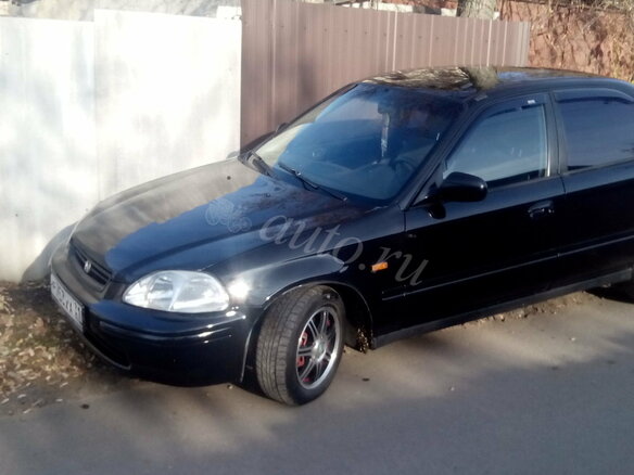 1998 Honda Civic VI, чёрный - вид 2