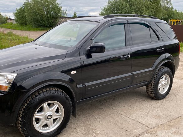 2008 Kia Sorento I Рестайлинг, чёрный, 950000 рублей - вид 6