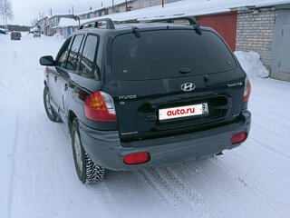 2001 Hyundai Santa Fe I, чёрный, 450000 рублей, вид 4