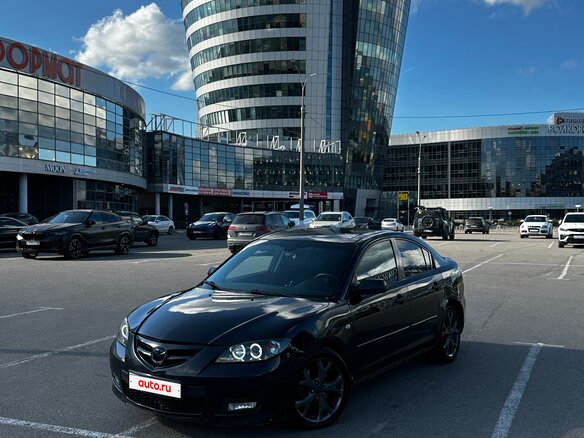 2008 Mazda 3 5-speed I (BK) Рестайлинг, чёрный, 480000 рублей
