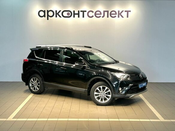 2016 Toyota RAV4 IV (XA40) Рестайлинг, чёрный - вид 2