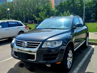 2008 Volkswagen Touareg I Рестайлинг, чёрный, 1200000 рублей, вид 3