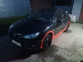 2007 Peugeot 206, чёрный, 210000 рублей, вид 1