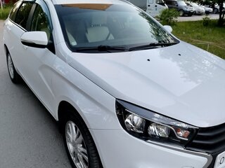 2019 Lada (ВАЗ) Vesta SW I, белый, 900000 рублей, вид 2