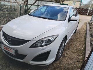 2011 Mazda 6 II (GH) Рестайлинг, белый, 850000 рублей, вид 1