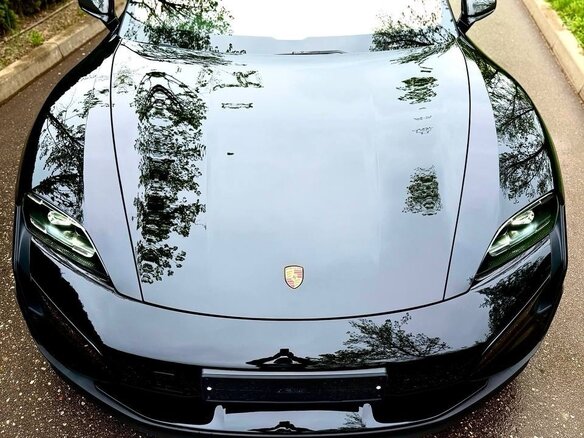 2024 Porsche Taycan Turbo GT Weissach I Рестайлинг, чёрный - вид 2