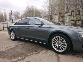 2014 Audi A8 Long III (D4) Рестайлинг, серый, 2500000 рублей, вид 4