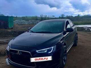 2011 Mitsubishi Lancer X Рестайлинг, чёрный, 900000 рублей, вид 1