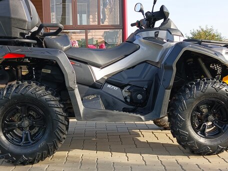 2017 BRP Can-Am Outlander L 570 (MAX), серый, 1125000 рублей, вид 4