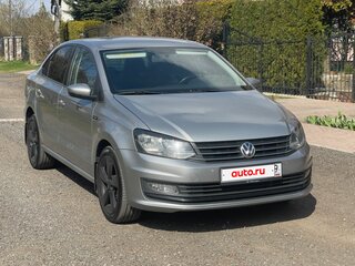 2019 Volkswagen Polo V Рестайлинг, серебристый, 1350000 рублей, вид 2