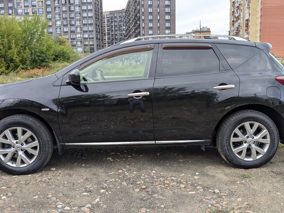 2012 Nissan Murano II (Z51) Рестайлинг 2, чёрный - вид 3