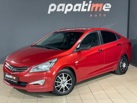 2014 Hyundai Solaris I Рестайлинг, красный, 1039000 рублей, вид 1