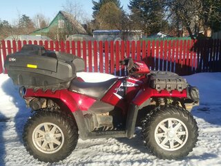 2012 Polaris Sportsman 850, красный, 730000 рублей, вид 1