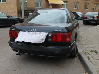 1992 Audi 80 V (B4), чёрный, 350000 рублей, вид 2