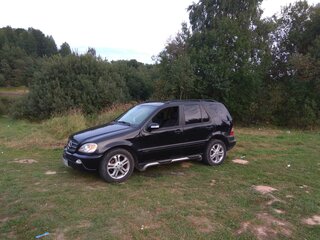 2003 Mercedes-Benz M-Класс 350 I (W163) Рестайлинг, чёрный, 849000 рублей, вид 3