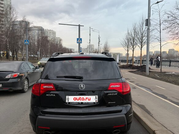 2008 Acura MDX II, чёрный - вид 3