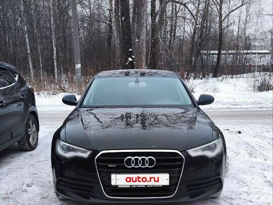 2014 Audi A6 IV (C7), чёрный, 1650000 рублей - вид 1