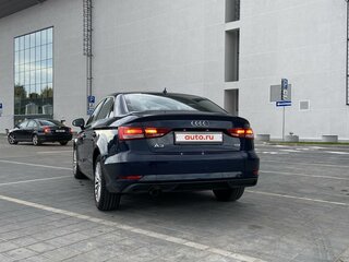 2018 Audi A3 III (8V) Рестайлинг, синий, 1480000 рублей, вид 4