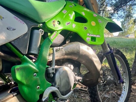 2007 Kawasaki KX 125, зелёный, 280000 рублей, вид 3
