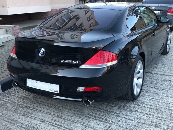 2005 BMW 6 серии 645i II (E63/E64), чёрный - вид 2