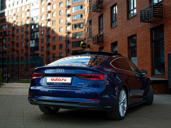 2019 Audi A5 II (F5), синий, 3500000 рублей - вид 3