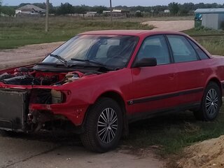 1991 Audi 100 IV (C4), красный, 600000 рублей, вид 2