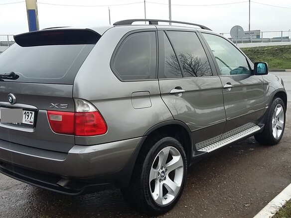 2005 BMW X5 3.0i I (E53) Рестайлинг, серый - вид 7