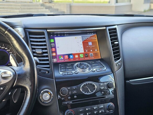 2014 Infiniti QX70, синий - вид 16