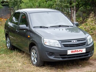 2013 Lada (ВАЗ) Granta I, серебристый, 460000 рублей, вид 4