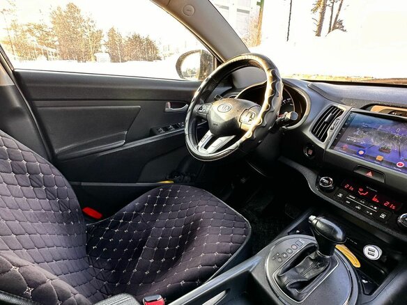 2012 Kia Sportage III, чёрный, 1300000 рублей - вид 6