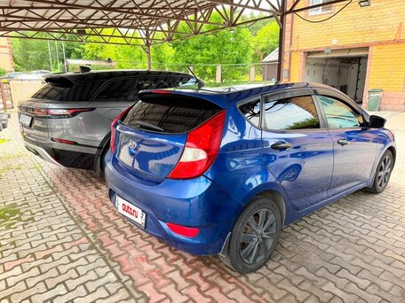 2012 Hyundai Solaris I, синий, 550000 рублей, вид 4