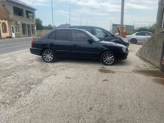 2008 Hyundai Accent ТагАЗ II, чёрный, 450000 рублей, вид 1