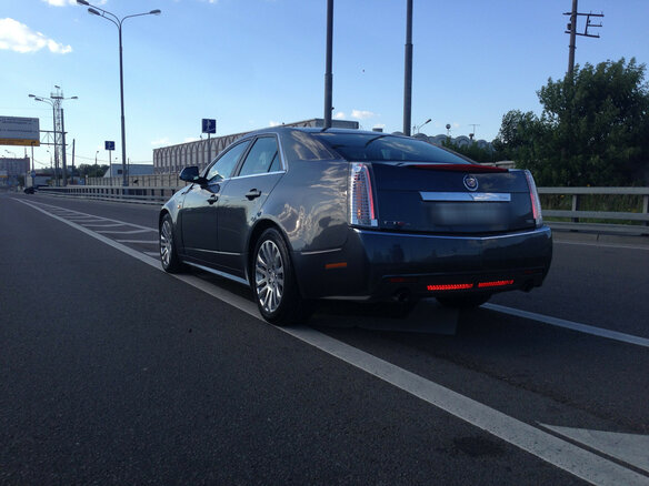 2012 Cadillac CTS II, голубой - вид 2