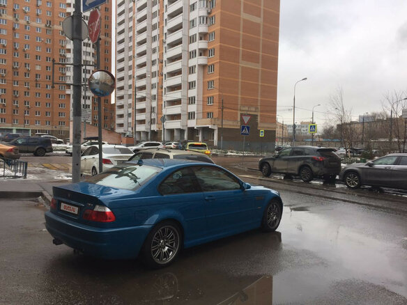 2003 BMW M3 III (E46), голубой - вид 2