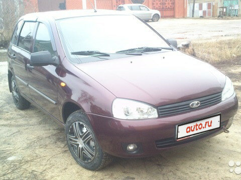 2012 Lada (ВАЗ) Kalina I, коричневый - вид 1