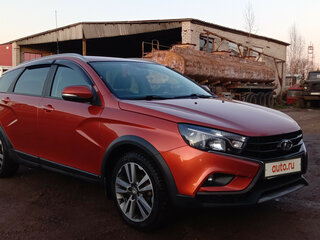 2017 Lada (ВАЗ) Vesta SW Cross I, оранжевый, 950000 рублей, вид 3