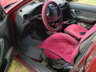 1997 Hyundai Accent I, красный, 150000 рублей, вид 4