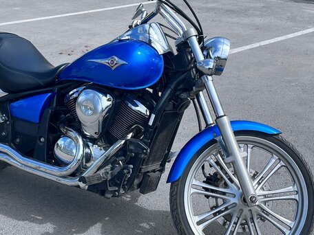 2007 Kawasaki VN900 Vulcan, синий, 370000 рублей, вид 2