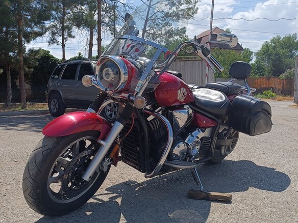 2008 Yamaha XVS1300, пурпурный, 600000 рублей - вид 10