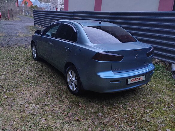 2008 Mitsubishi Lancer X, голубой, 800000 рублей - вид 1