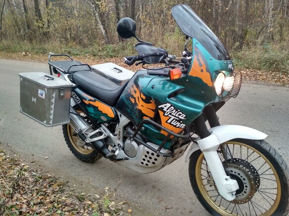 1995 Honda XRV 750 Africa Twin, зелёный - вид 13