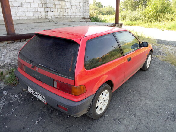 1989 Honda Civic IV, красный - вид 4