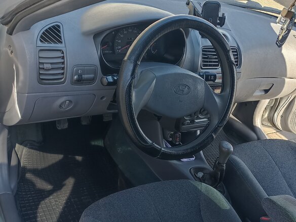2007 Hyundai Accent ТагАЗ II, серебристый, 550000 рублей - вид 5